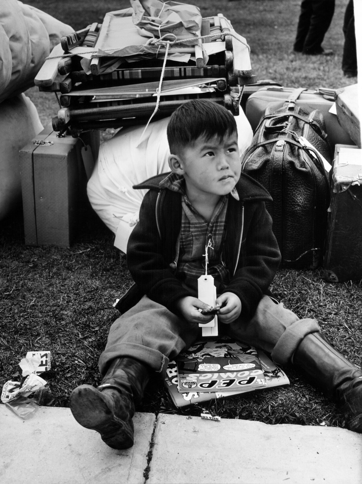 01 Russell Lee Tagged for evacuation Salinas California May 1942