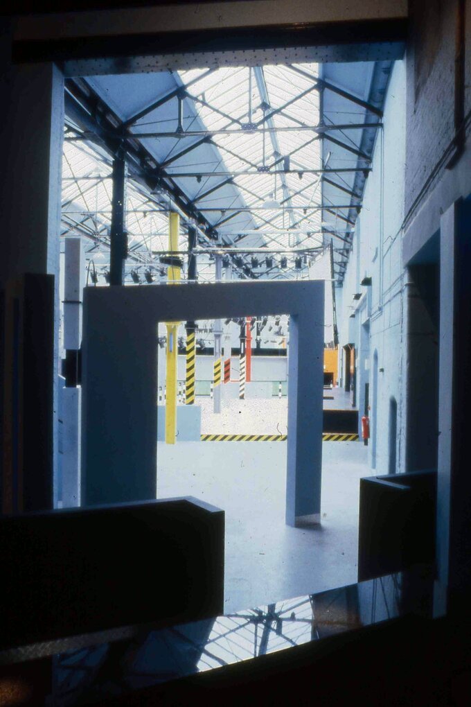 Interior photograph of the Hacienda in Manchester