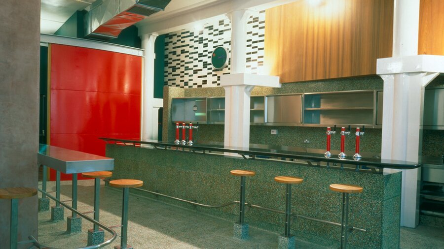 Interior of Bar 10 looking towards the bar area